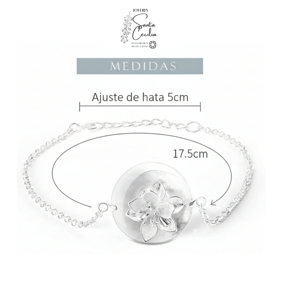 Pulsera Flor de loto sobre venturina
