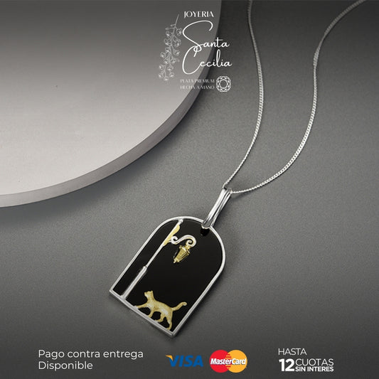 Dije Gatito bajo la Lluvia