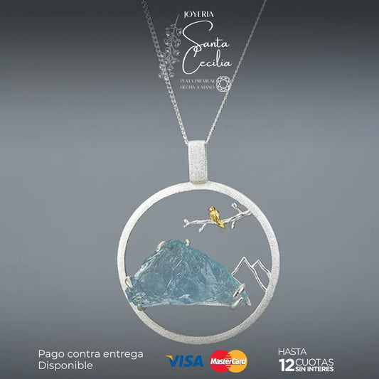 Dije Paisaje Eterno Aquamarine