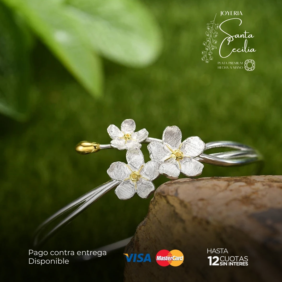 Pulsera 3 Flores de Loto
