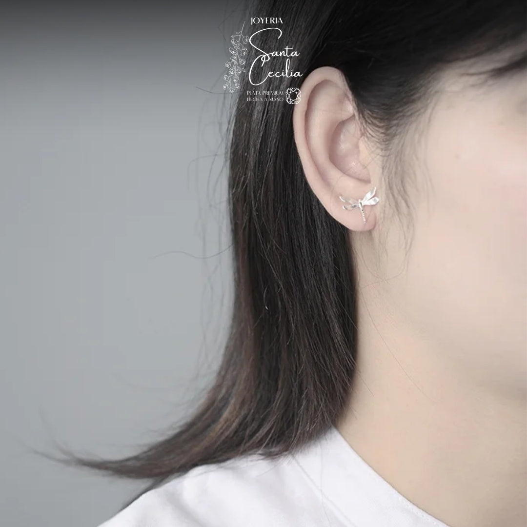 Aretes con Forma de Libelula