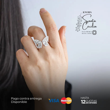 Anillo Alas de Mariposa