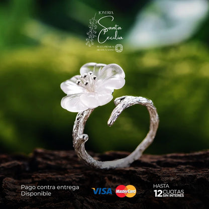 Anillo Flores bajo la Lluvia