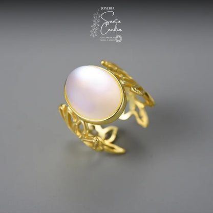 Anillo  Jazmin Baño de Oro