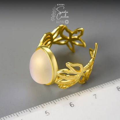 Anillo  Jazmin Baño de Oro
