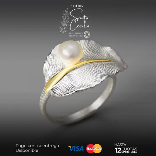 Anillo Hojas de Plata